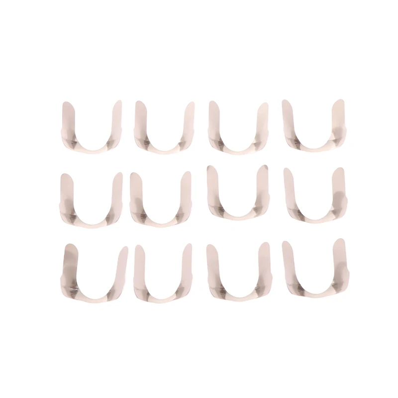 12Pcs Dental Matrix Contoured Anterior Metal Matrix Bands Sectional Matrix System Matrices Dentistry Materials