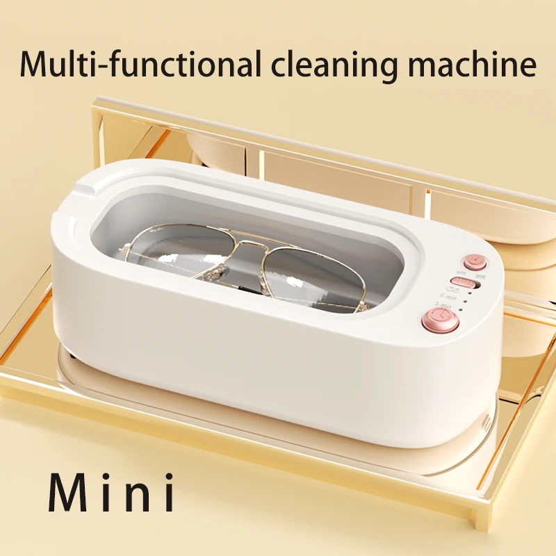 

USB Rechargeable Ultrasonic Cleaner for Jewelry High-Frequency Sonic Cleaning with Adjustable Strength And Timing Feature
