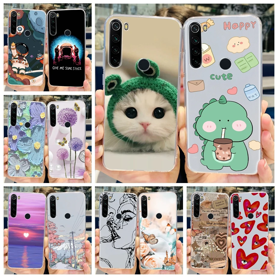 For Xiaomi Redmi Note 8 Case Redmi Note 8T Clear Silicone Soft Slim Phone Case For Xiaomi Redmi Note 8 Pro Note8 Back Cover Capa