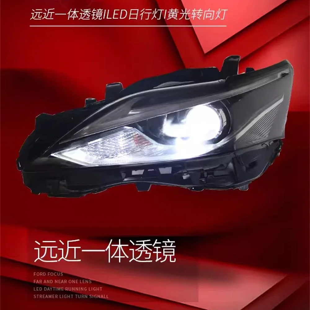 Car LED Headlight Assembly DRL For 12-17 LEXUS CT200 Daytime Running Lamp Bifocal lens Upgrade to high-end configuration 2pcs