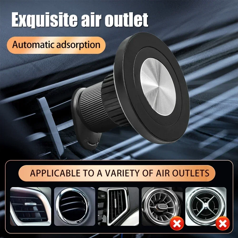 Base magnetica compatibile con MagSafe per accessori per supporto per telefono per auto con testa a sfera da 17 mm