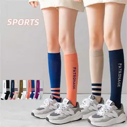 1 Pair Women High Quality Professional Sports Sock Anti-Slip Compression Socks Colorful Breathable Outdoor Racing Cycling Socks