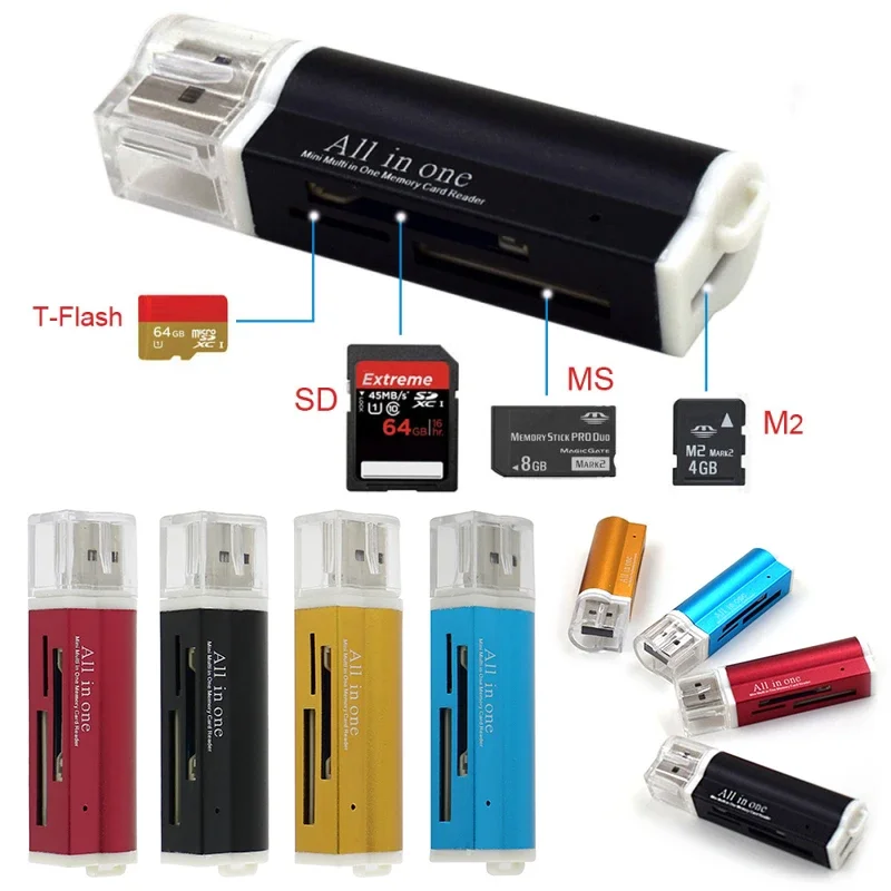 Memory Card Reader Durable Premium Memory Card Card Reader Cutting-edge Usb Lighter Portable Stylish Aluminum Alloy