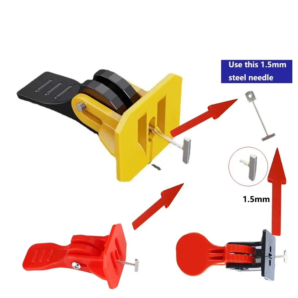 Sistema de nivelamento cerâmico para piso e parede, pregos de agulha de aço de substituição, ferramenta de construção, substituir 50-500pcs