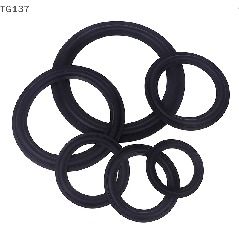 1Pc Speaker Suspension Surround 4 5 6.5 8 10 INCH Rubber Repair Folding Ring Full Range Woofer Speaker Replacements - view 2