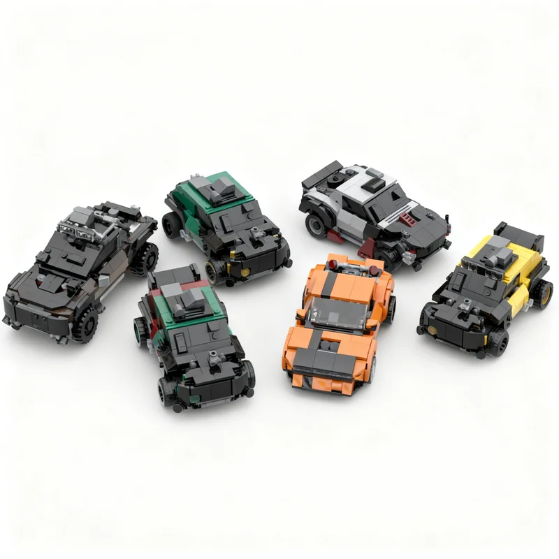 2250pcs MOC Cyberpunk Nomad Vehicle Bundle City Champions Model Building Blocks Architecture Creative DIY Christmas Gifts Toys