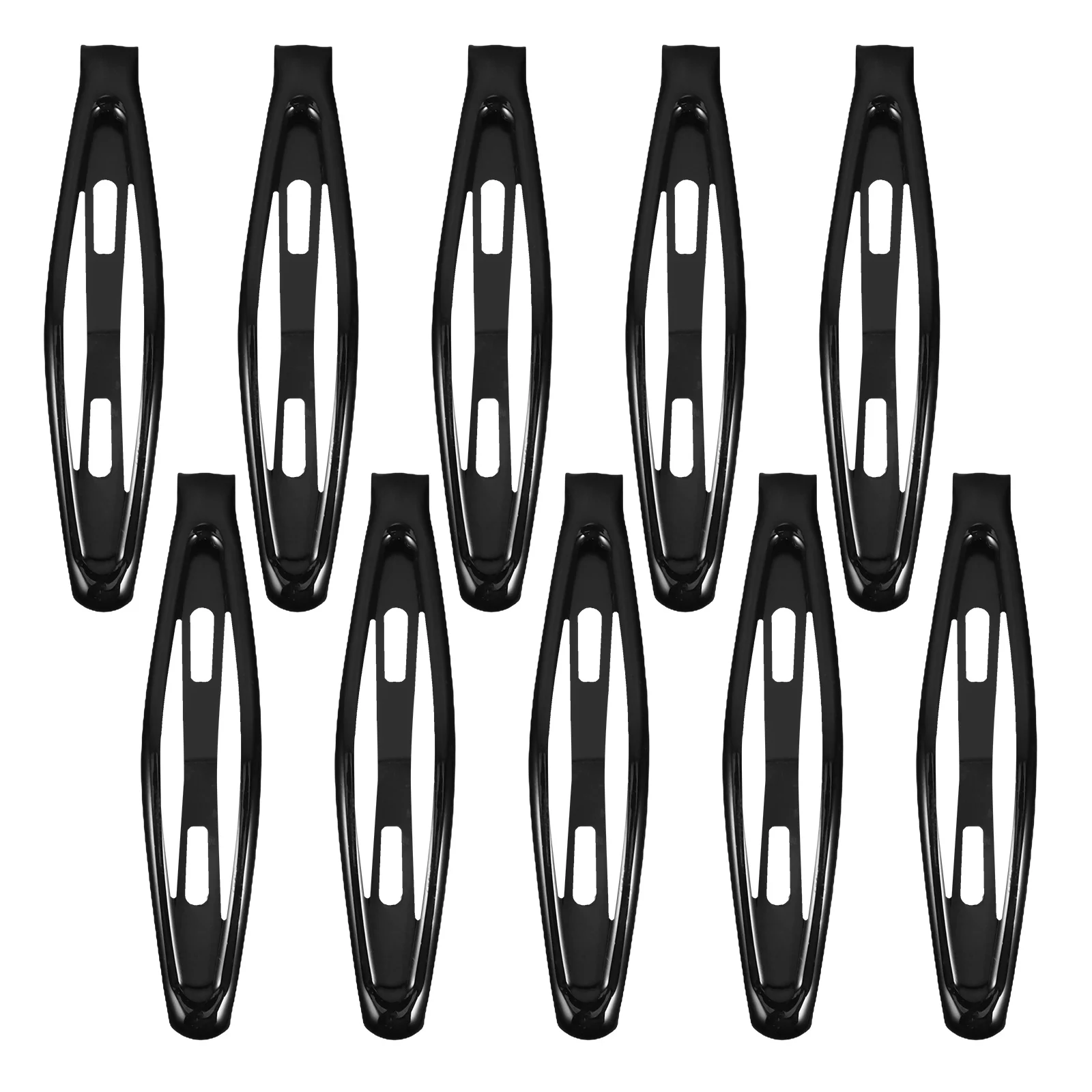 

10 Pcs Kids Hair Clips Ultra Safe Black Barrettes No Slip Girls Snap Hairpins Toddler Accessories Festivals School