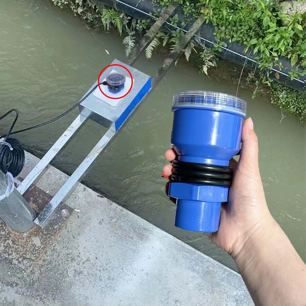 Aice Tech 4-20 MA خزان المياه قياس مستوى قياس الارسال بالموجات فوق الصوتية رافعة الاستشعار Rs485