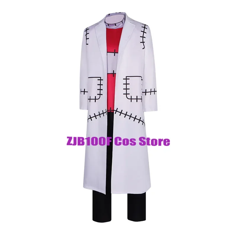 Franken Stone Cosplay Doctor Anime Soul Eater Cosplay Costume Uniform Trench Top Pants Set Party Role Outfit for Men Women