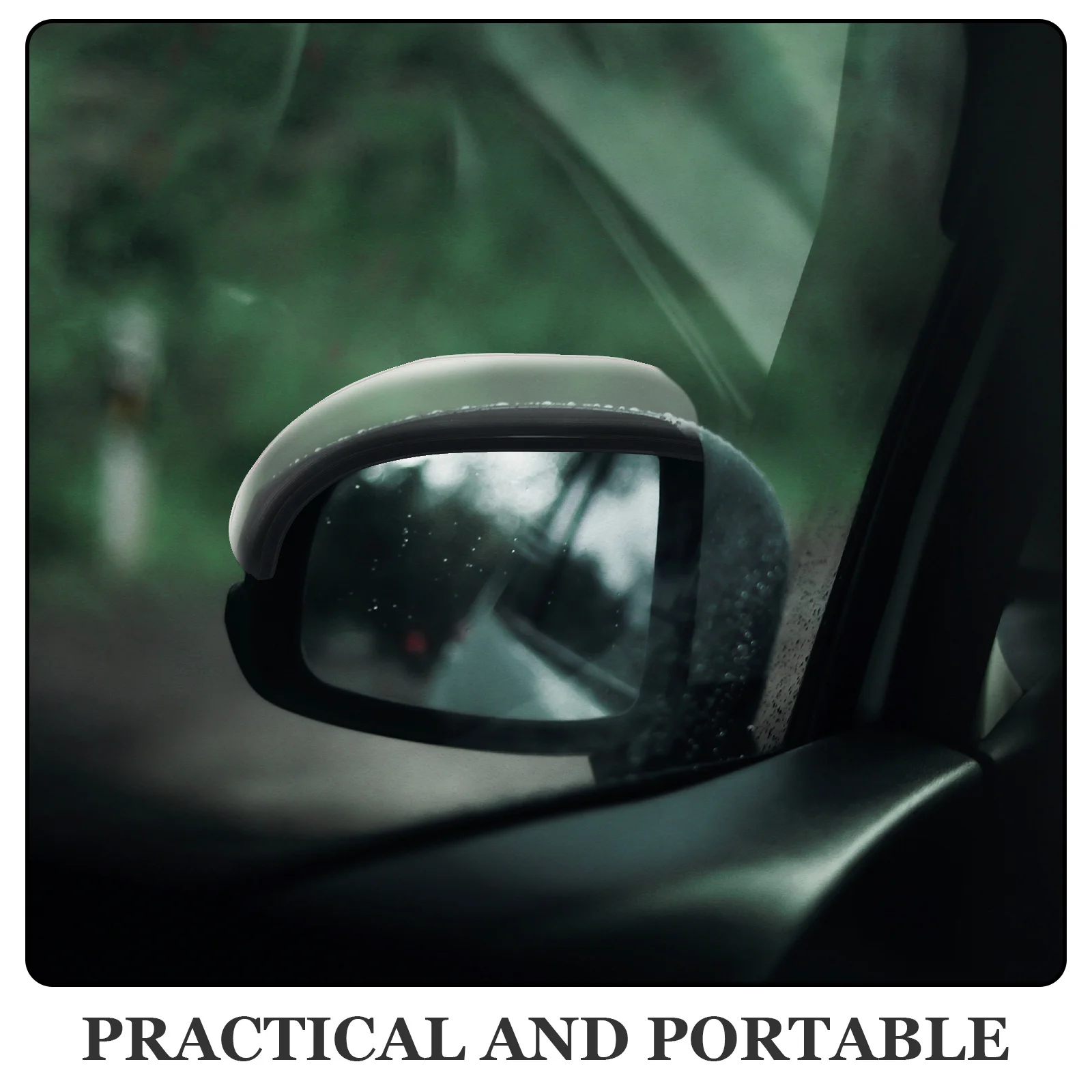 

1Pair Car Rearview Mirror Rain Eyebrows Transparent PVC Side Mirror Rain Visors for Clear Driving Visibility Car Accessories