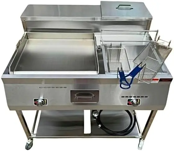 Gas Shark Deep Fryer And Griddle Cart | 20