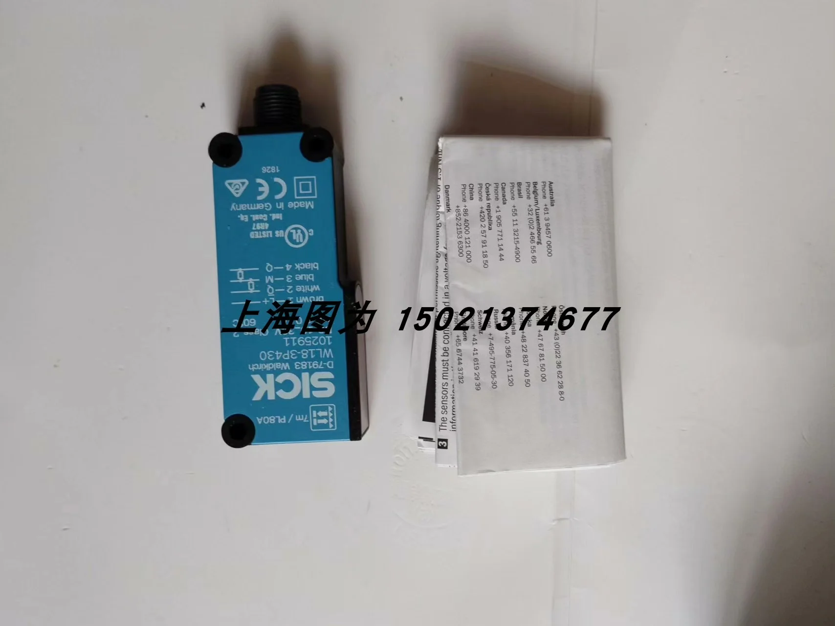 Sick Photoelectric Sensor WL18-3P430 Order Number 1025911