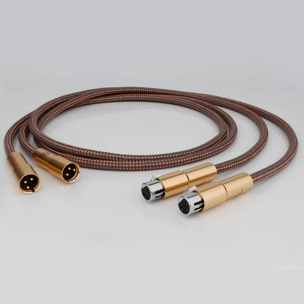 Hifi XLR Cable Accuphase 40th High Purity  free copper 2XLR Male to Female Cable to interconnection with Microphone