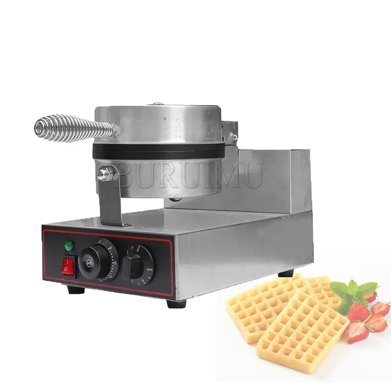 Commercial Electric Ice Cream Waffle Cone Maker Nonstick Egg Roll Waffle Cones Bowls Maker Waffle Iron Cone Machine