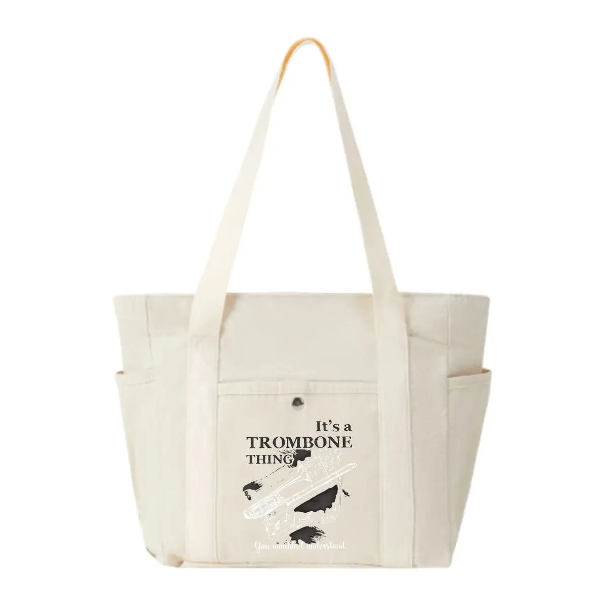 

It’s a Trombone Thing Brass Large-capacity Hand-held Canvas Bag