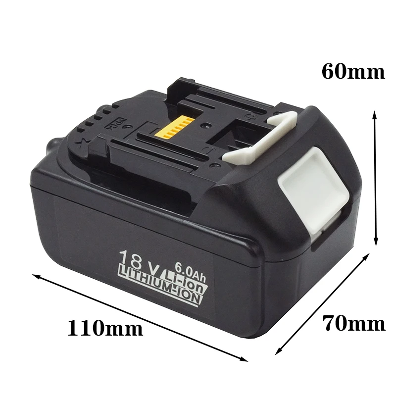 New upgrade BL1860 Rechargeable Battery 18V 6000mAh Lithium for Makita 18V Battery BL1840 BL1850 BL1830 BL1860B LXT 400