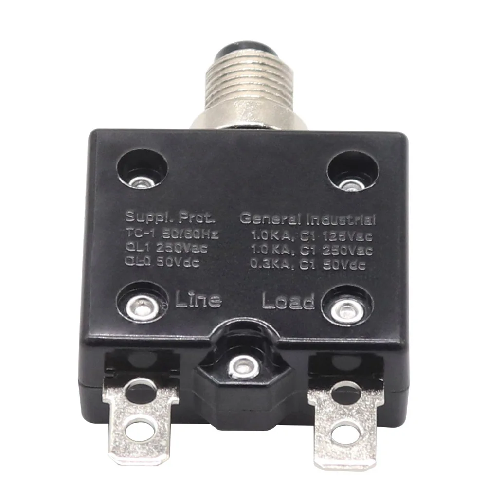 

Manual Reset Push Button Circuit Breaker L1 Series 25A Thermal Protector for Household and Marine Applications