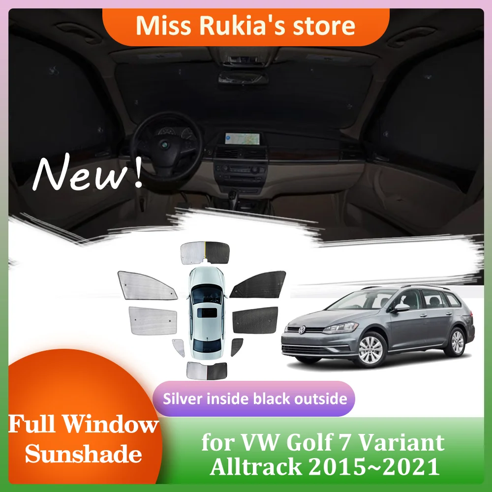 

Солнцезащитные козырьки для VW Golf 7 Mk7 Variant Alltrack 2015 ~ 2021 года, солнцезащитный козырек на крыше, накладка на лобовое стекло, занавеска на крыше, аксессуары