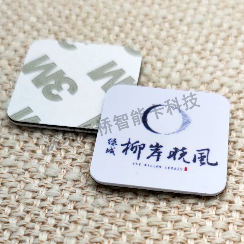 Customized.nfc213 Social Bumper Sticker Anti-Metal Epoxy Phone Sticker Door 25mm RFID Access Card Sticker