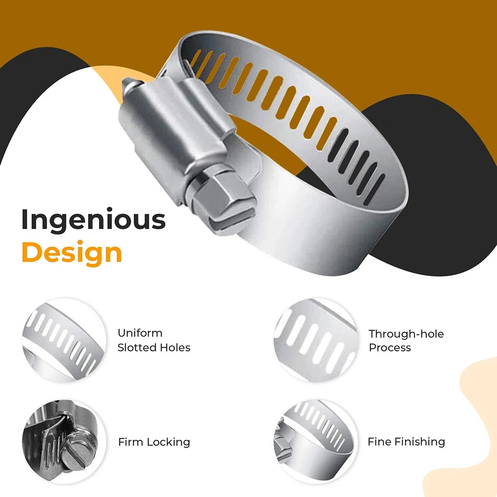 80 قطعة متنوعة خرطوم من الفولاذ المقاوم للصدأ المشبك عدة مع عدم وجود سائق اليوبيل كليب مجموعة أنابيب السيارات كليب أداة ثابتة