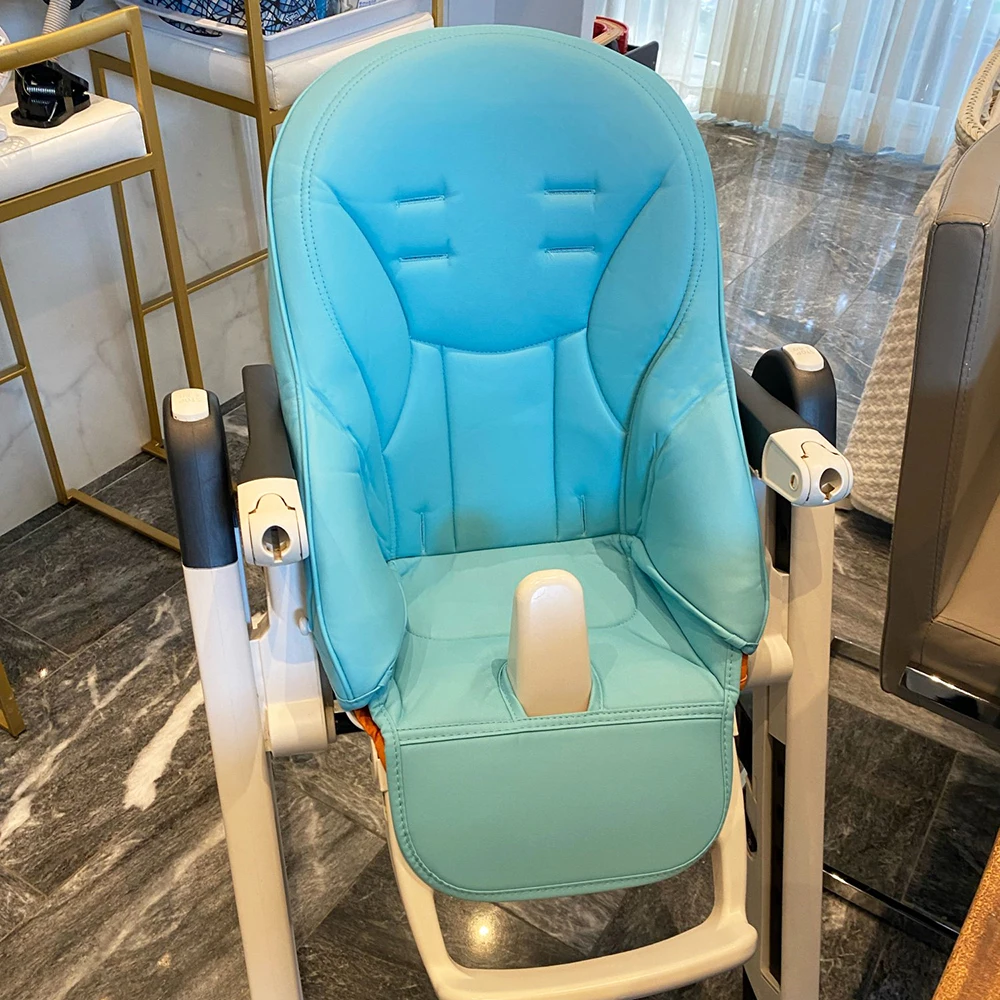 Cojín de cuero PU para silla de bebé, reemplazo de silla de alimentación de bebé, accesorios de silla de alta altura para Prima Pappa Peg Perego