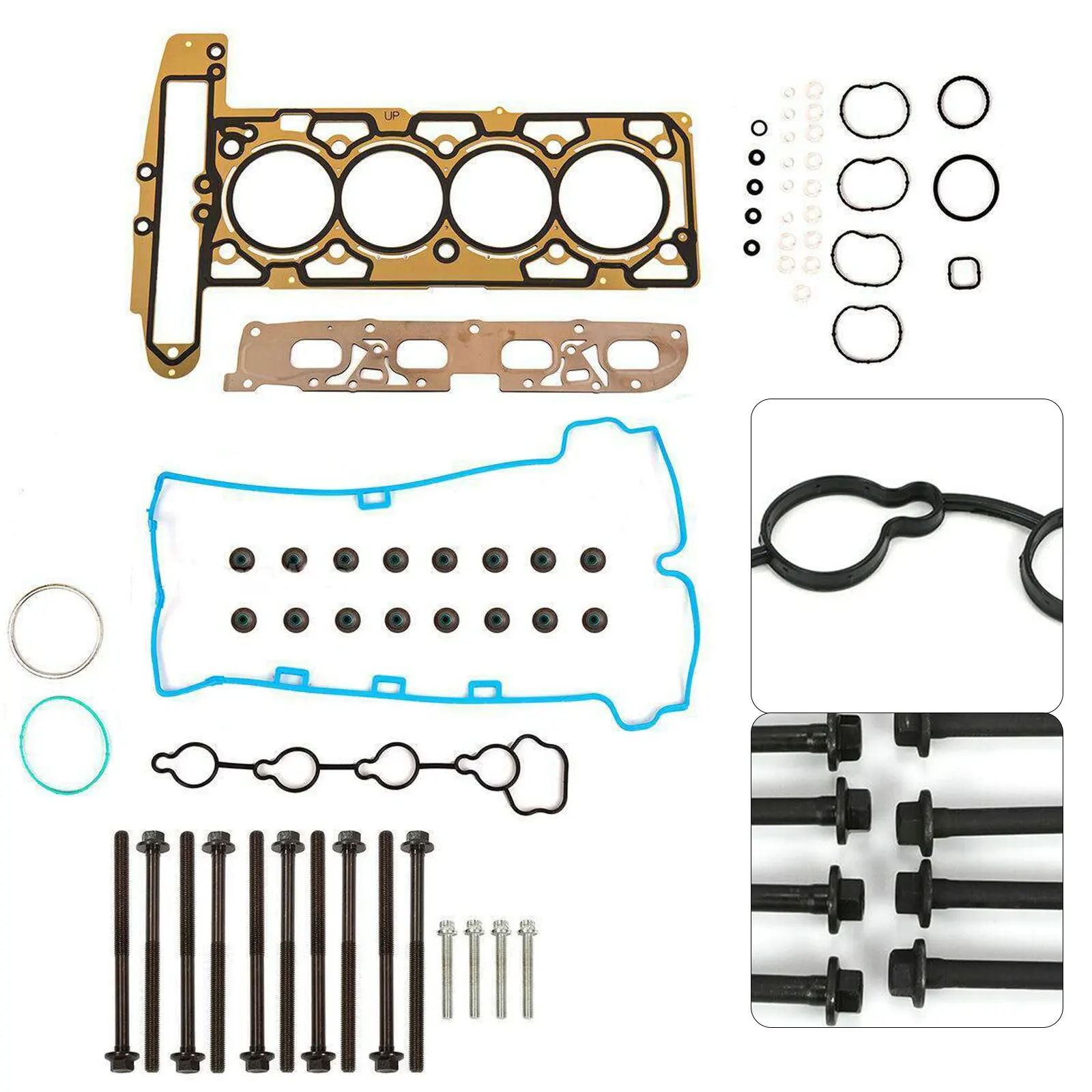 

Head Gasket Bolts Set Kit For 10-13 Buick Verano Chevrolet Equinox GMC 2.4L