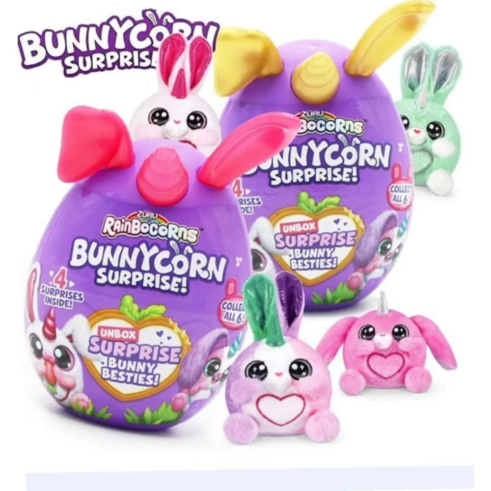 

Сюрприз Rainbocorns Bunnycorn Magic Egg слепая коробка кролик плюшевые игрушки кролик семейная плюшевая кукла детские подарки на Рождество и день рождения