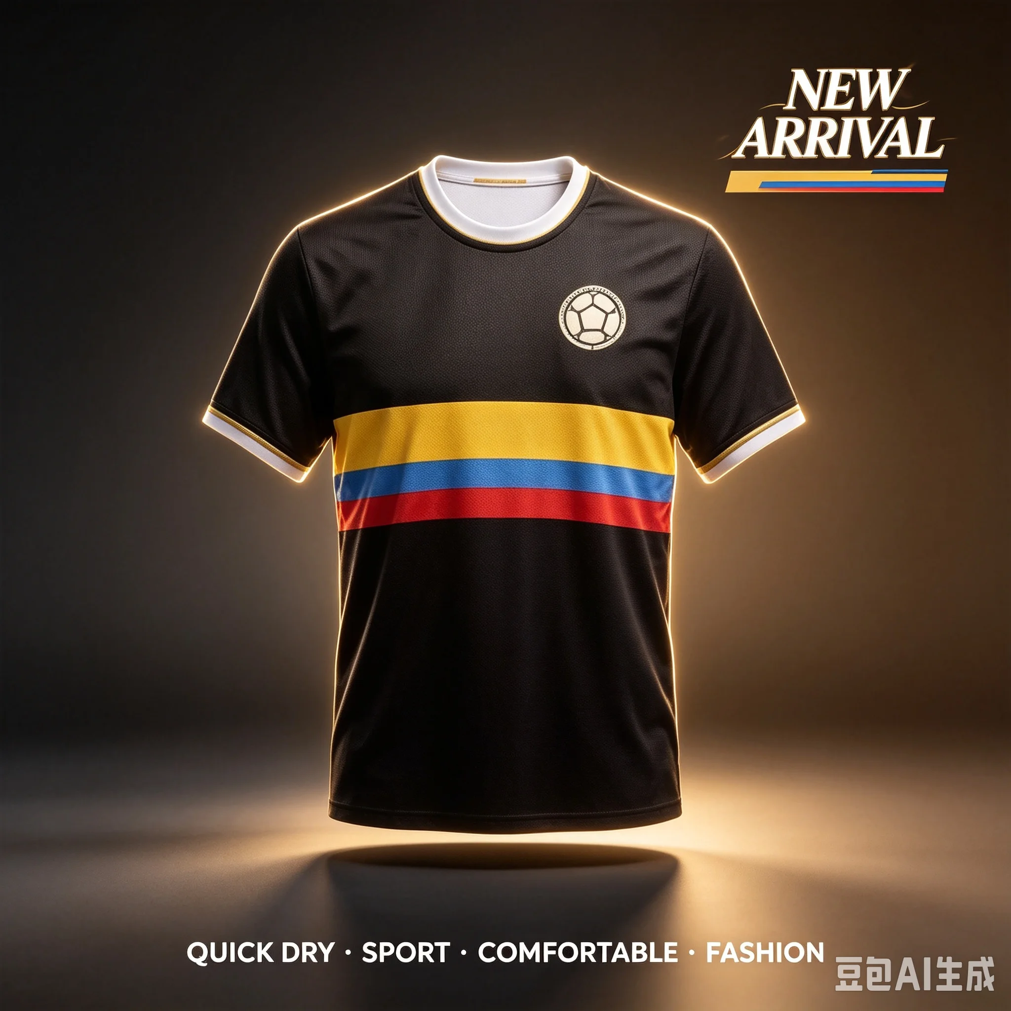 2026 Latest Colombia Football Shirt Comfortable and Breathable Sport T-shirt Training and Leisure Versatile Family Matching Top