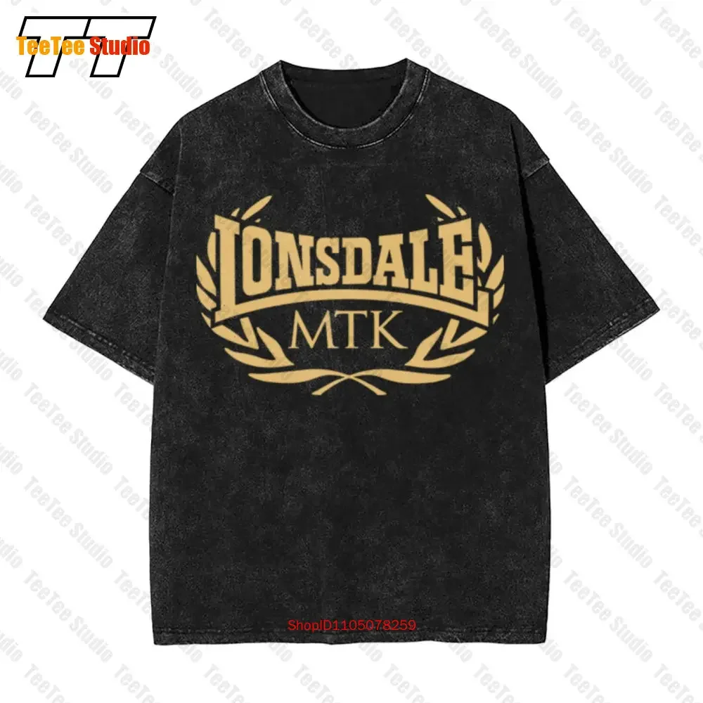 Mensgold Lonsdake Mtk Crew Boxing Vintage Oversized T-Shirt RY14