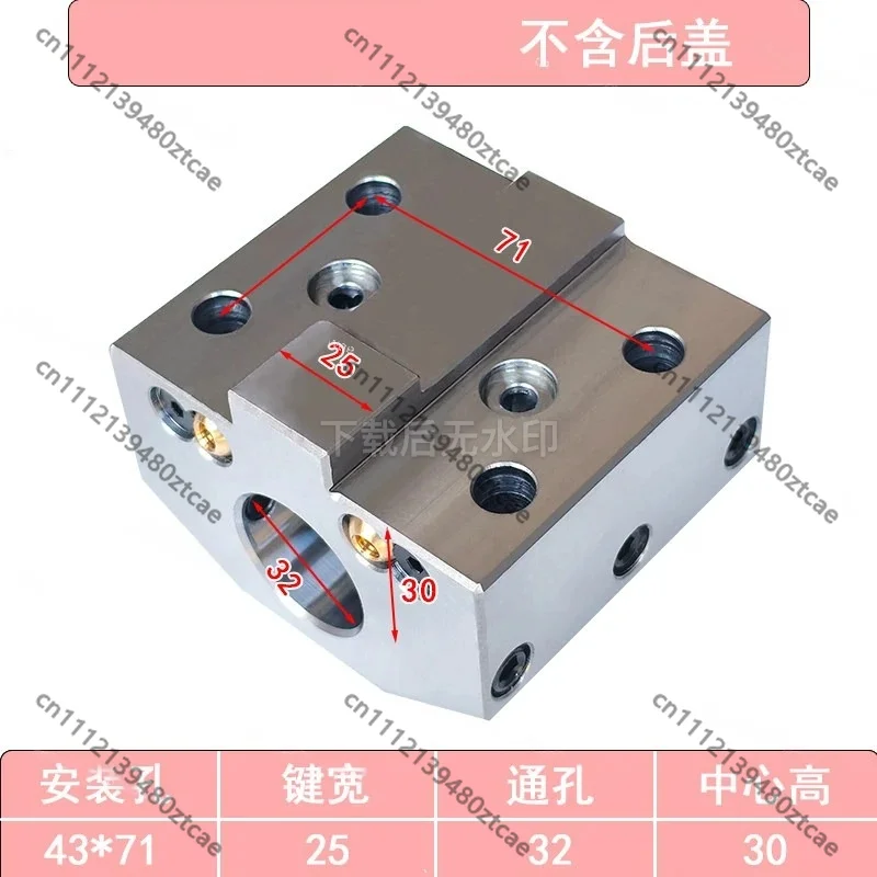 43X71 CNC Tool Holder, CK400K Servo Turret Boring Tool Sleeve, 32 Holes, Center Height 30, Lathe Tool Accessories