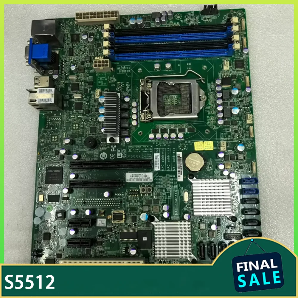 

Server motherboard LGA1155 S5512GM2NR S5512