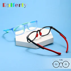 Ralferty Child Transparent Glasses Frame Children Kids Rectangle Eyeglass Frames Anti Blue Light Glasses 0 Myopia Optical Frame
