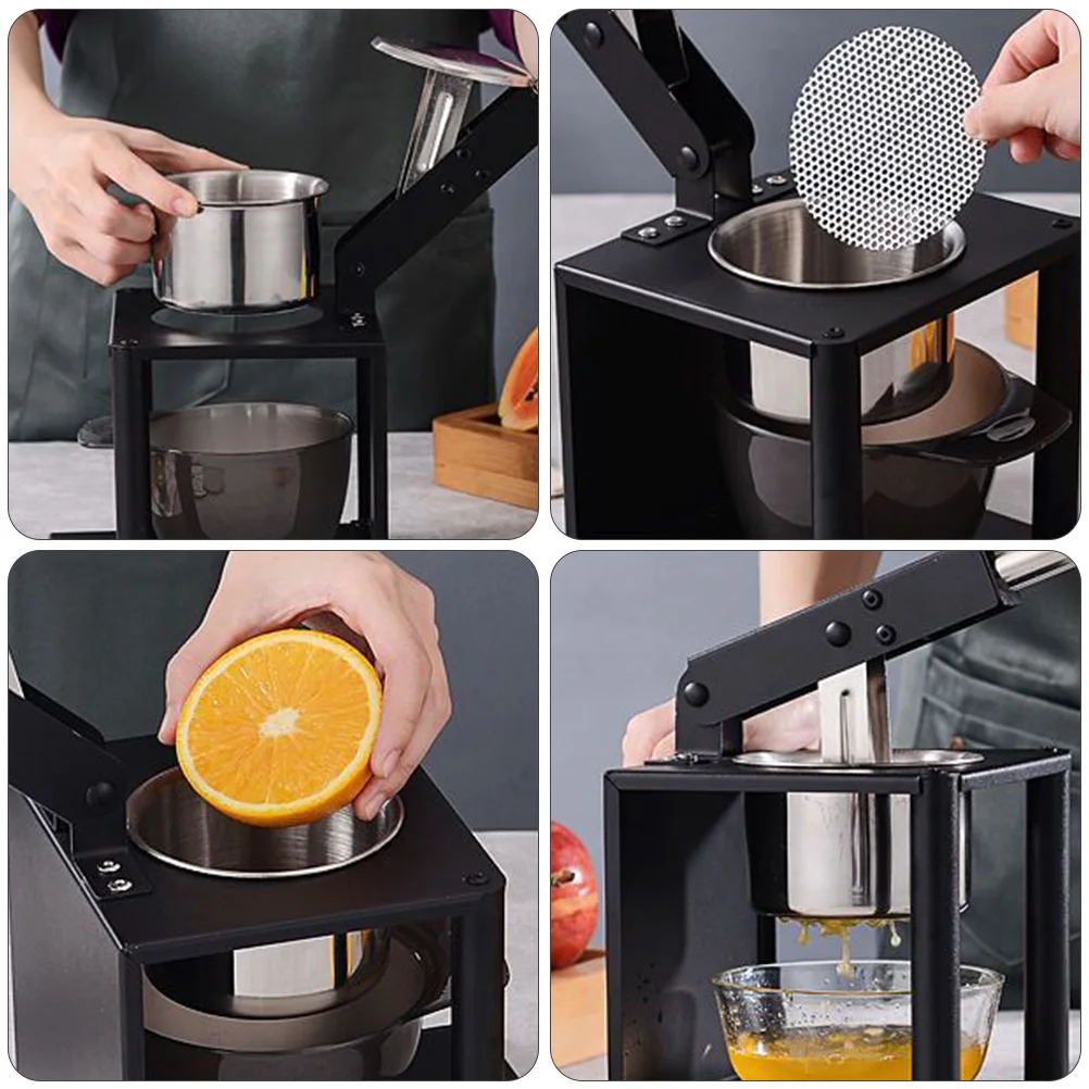 

1pc Manual Fruit Juicer Food Grade Material Easy Clean Universal For Orange Citrus Soybean Hand Press Squeezer Kitchen