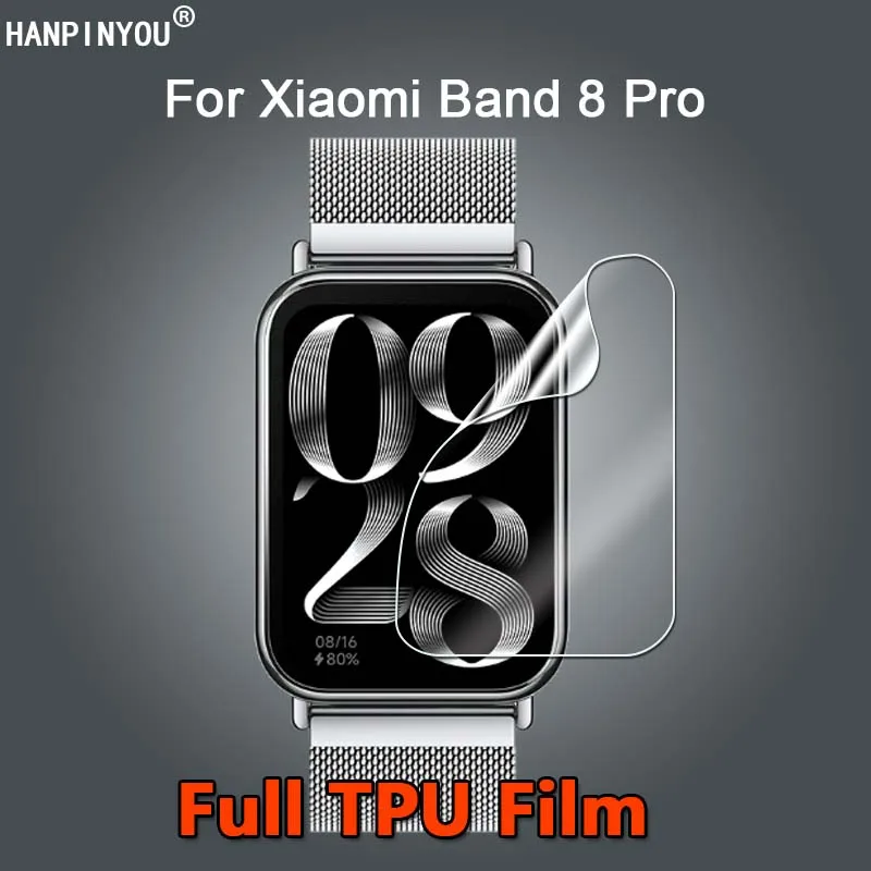 For Xiaomi Mi Band 8 / Pro Smart Watch Ultra Clear Slim Anti-Scratch Soft TPU Hydrogel Film Screen Protector -Not Tempered Glass