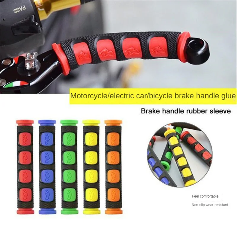 Tampa do punho da alavanca do freio da motocicleta, colagem macia e confortável, ambiental, flexibilidade forte, 9.5*1.8*1.8cm