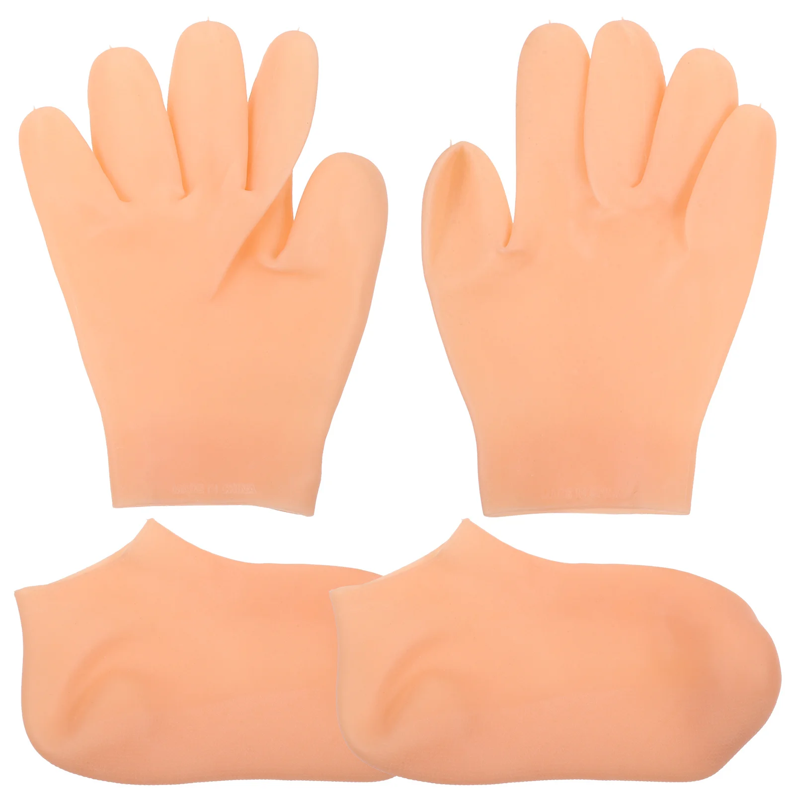 

1 Set Reusable Moisturizing Gloves Socks For Women Hand Night Care Lightweight Soft Skin Treatment Hand Feet Repair Dry Skin