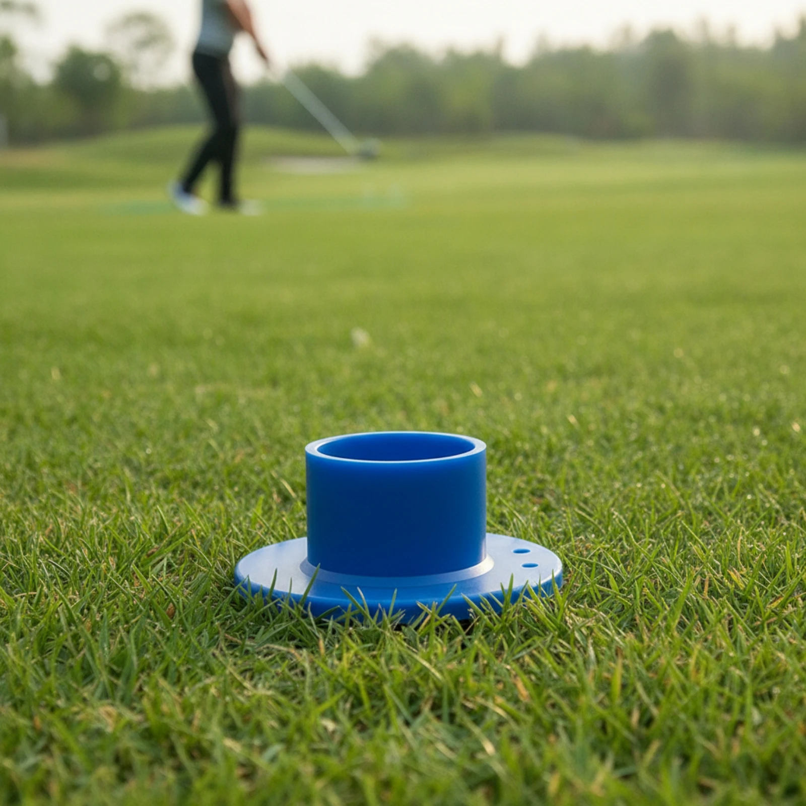 Park Golf Tee Long-Lasting Rubber Tee with Circular Base Golf Ball Holder Wear-Resistant Reusable for Golfers