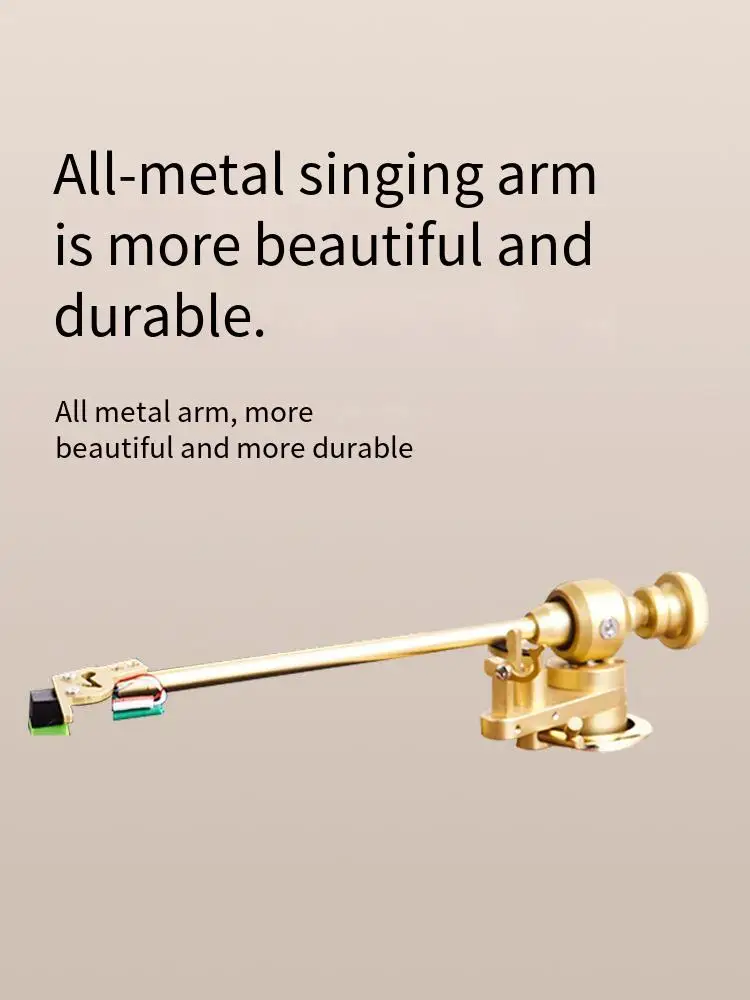 New Phonograph record advanced audio HIFI sound quality retro Phonograph integrated vinyl phonograph metal singing arm