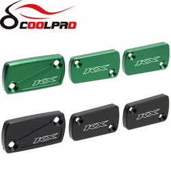 3PCS For KAWASAKI KX250 KX450 Front Rear Brake Fluid Reservoir Cover 2019-2023 KX 250 450 Motorcycle Oil Fluid Cover Accessories