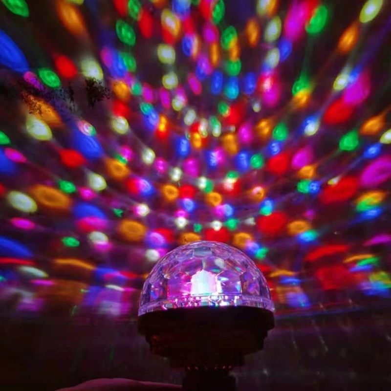 Atmosfera festa Luce portatile colorata rotante Effetto luce per effetti luce