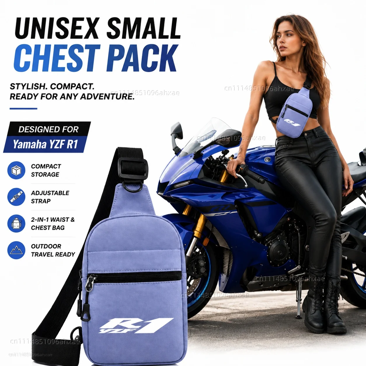 Motorcycle 2In1 Multi-functional Waist Bag Chest Bag Outdoor Travel Bag For Yamaha YZF R1 YZF-R1 YZFR1 R1s Accessories