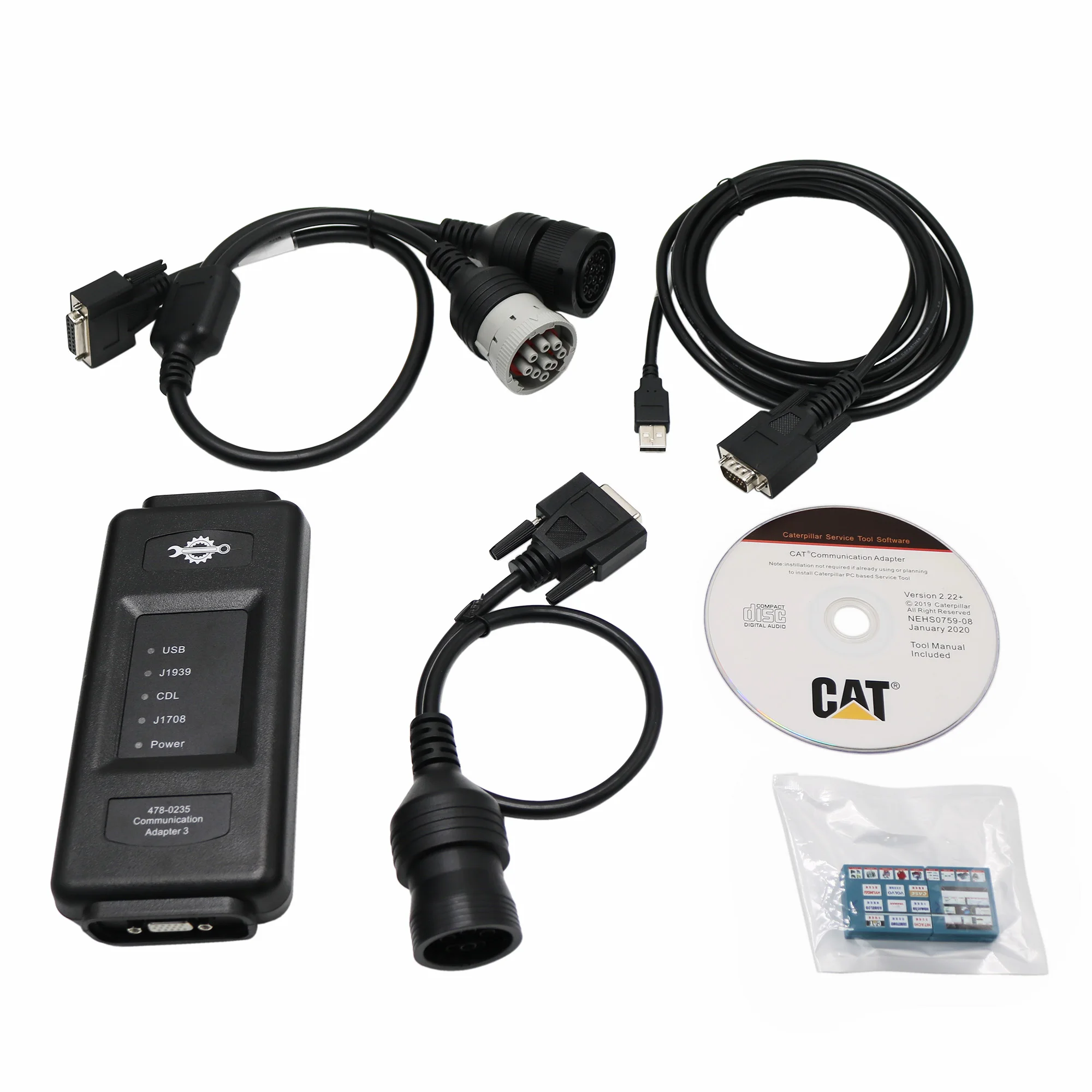2023A ET4 478-0235 Diagnostic Tool For Caterpillar 538-5051 Communication Adapter Truck Excavator Testing Scanner
