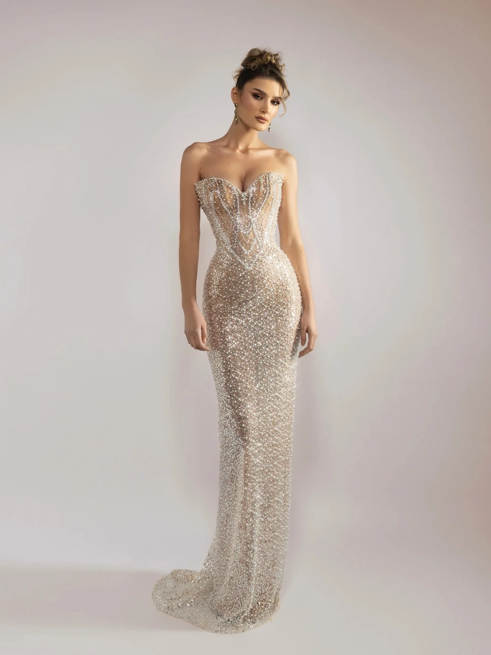 

Индивидуальный пошив: Мерцающее вечернее платье-русалка с модным современным вырезом-сердечком и шнуровкой на спине для выпускного вечера и торжественных мероприятий для женщин