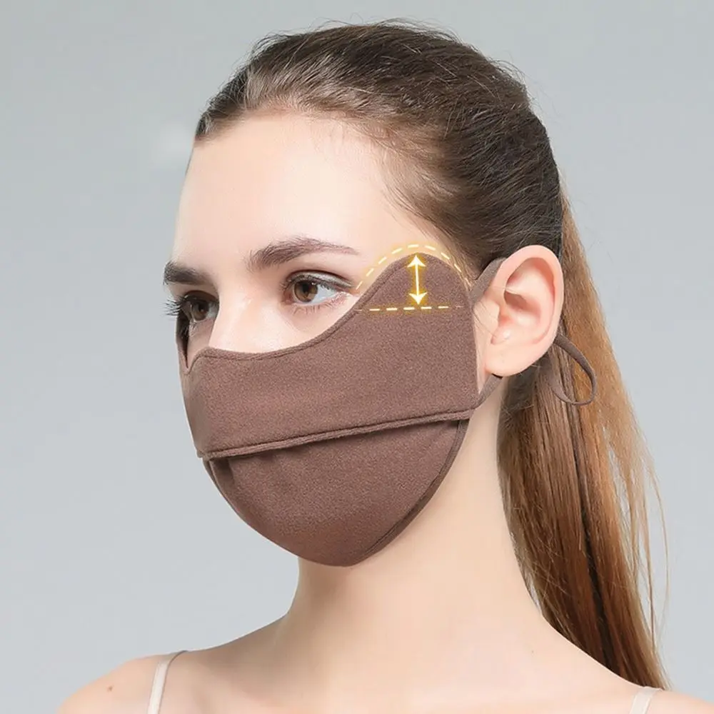 Novas máscaras quentes respiráveis à prova de frio derong material reutilizável máscara facial à prova de vento ajustável boca capa para ciclismo