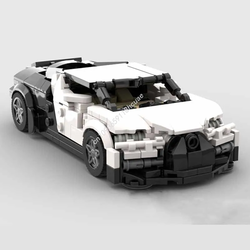 440 elementów MOC Bugatti Tourbillon City Champions Supercar Model Klocki Konstrukcyjne DIY Zabawki Modułowe Kreatywne dla Dzieci Prezenty Świąteczne