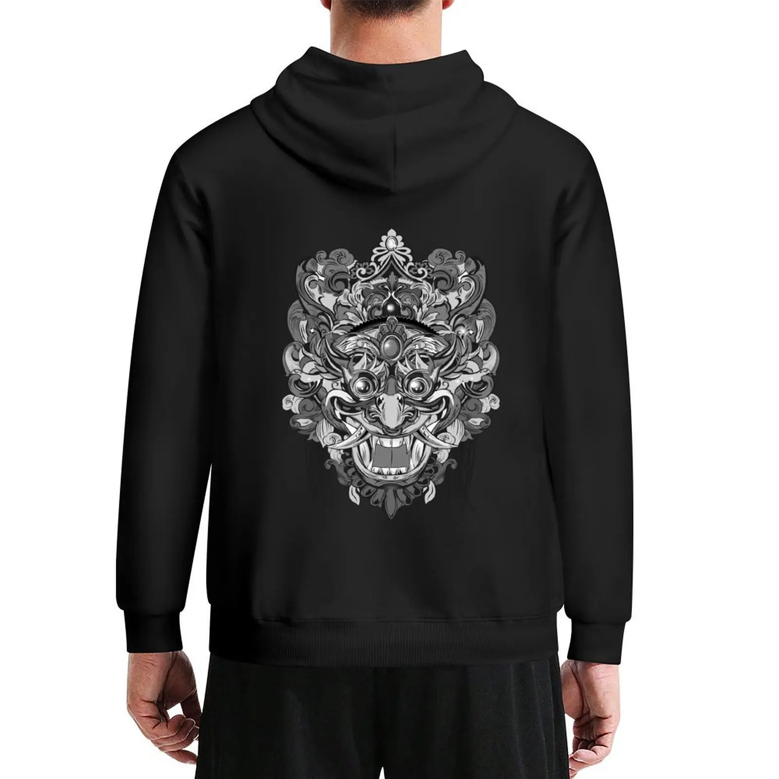 

Mask Black & White Hoodie autumn autumn clothes anime clothing men's winter sweater new in hoodies & sweatshirts