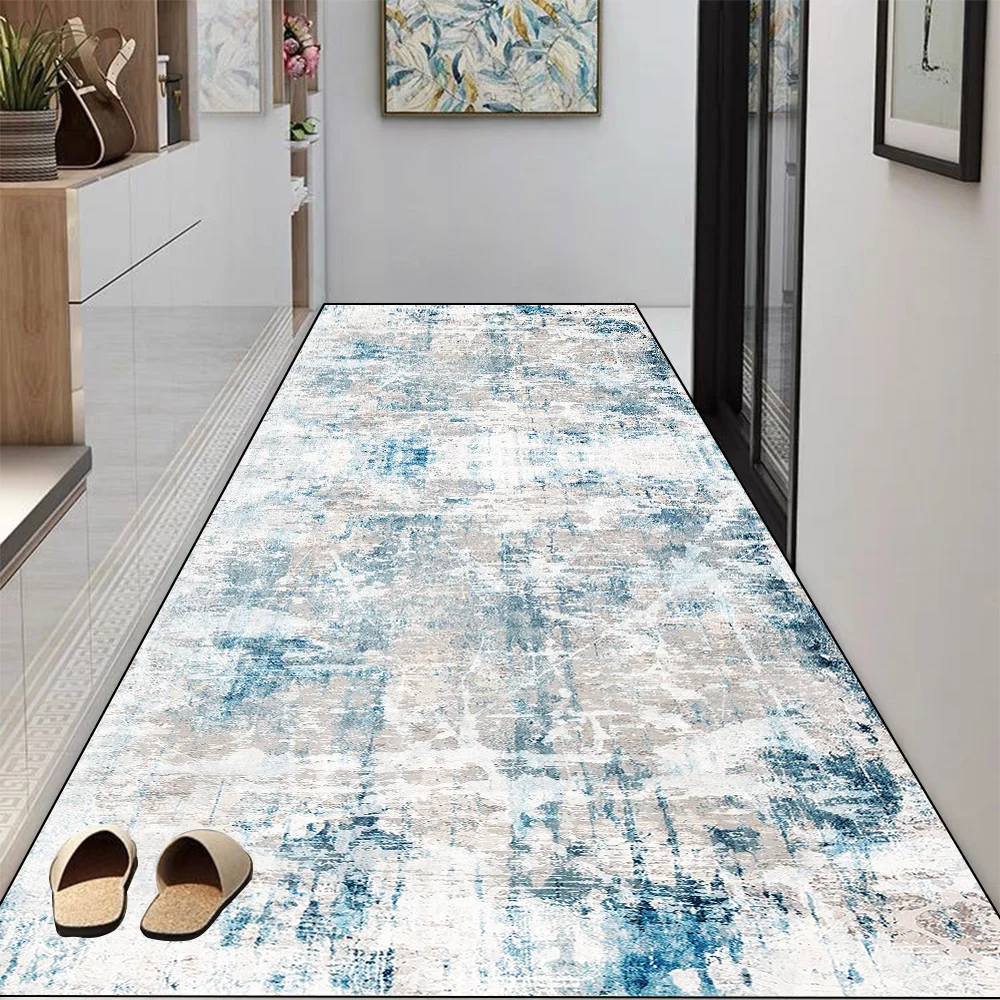 Hallway Carpet Light Luxury Minimalism Long Corridor Carpet Non-slip Stairway Home Decor Rug Runner Customizable Aisle Rug