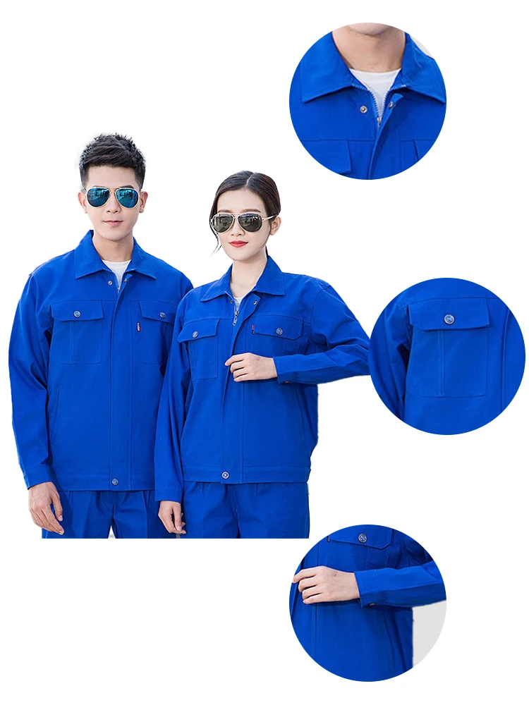 Kombinezon roboczy antystatyczny ze 100% bawełny, oddychający, odporny na ścieranie, do spawania, dla mężczyzn i kobiet, do napraw elektrycznych.