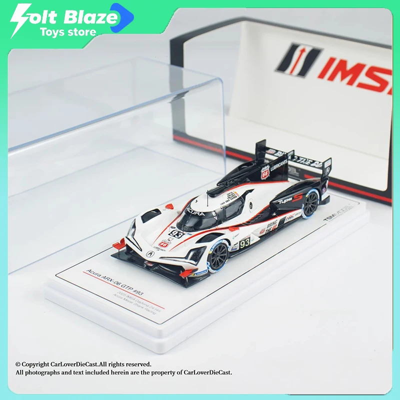 TSM 1/43 Acura ARX-06 GTP Meyer Shank Racing Number 93 Resin Car Model Room Ornament Model Boy Collectible Cars Birthday Gift
