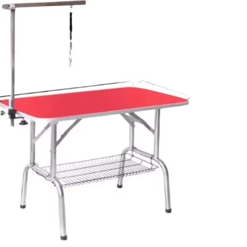

Fixed Stand Dog Grooming Table Household Folding Pet Hair Cutting Trimming Bathing Rack Wheat Motor Raw Material Hair Bathroom